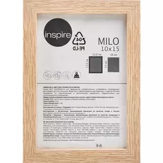 Рамка Inspire Milo 10x15 см цвет дуб