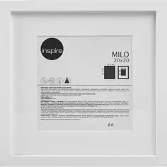 Рамка Inspire Milo 20x20 см цвет белый