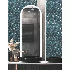 Зеркало для ванной Omega Glass Слим SD42 с подсветкой 50x120 см арка