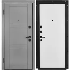 Дверь входная металлическая Лацио 86x201 см левая белая Belwooddoors