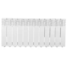 Радиатор Monlan RU 350/80 12 секций боковое подключение биметалл белый