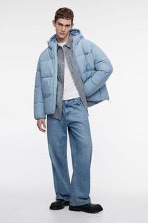 куртка мужская Куртка-пуховик стеганая утепленная с капюшоном Befree