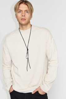 свитшот мужской Свитшот oversize с резинкой и стопперами Befree