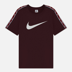 Мужская футболка Nike Repeat, цвет бордовый, размер M