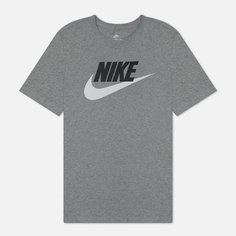 Мужская футболка Nike Icon Futura, цвет серый, размер S