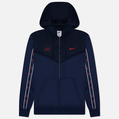 Мужская толстовка Nike Repeat Full-Zip Hoodie, цвет синий