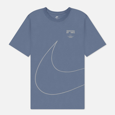 Мужская футболка Nike Big Swoosh 2, цвет голубой