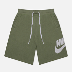 Мужские шорты Nike Club Alumni French Terry, цвет зелёный
