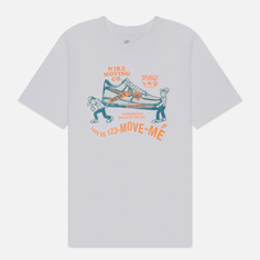 Мужская футболка Nike Graphic Printed 3 Moving Company, цвет белый