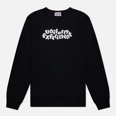 Мужская толстовка uniform experiment Insane Crew Neck Teddy, цвет чёрный, размер XL