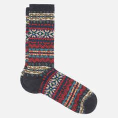Носки Anonymous Ism Fair Isle Crew, цвет серый