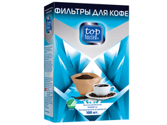 Фильтры для кофе неотбеленные Top House 100шт 4660003390629