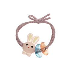 Резинка для волос, розовая с зайчиком Tais детская