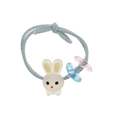 Резинка для волос, голубая с зайчиком Tais детская