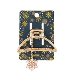 Заколка для волос TWINKLE Крабик для волос SNOWFLAKE