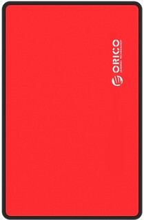 Внешний корпус Orico 2588US3-RD для HDD 2.5" емкостью до 2ТБ и толщиной до 9.5 мм, красный