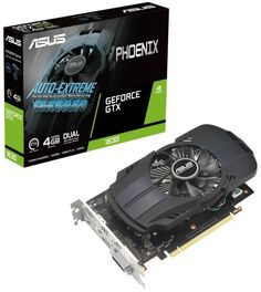 Видеокарта PCI-E ASUS GeForce GTX 1630 Phoenix EVO (PH-GTX1630-4G-EVO) 4GB GDDR6 64bit 12nm 1740/12000MHz DVI/HDMI/DP