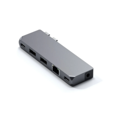 Концентратор Satechi Pro Hub Mini ST-UCPHMIS USB Type-C/USB 4, 2*USB 3.0, mini Jack, серебристый