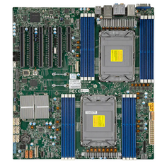 Материнская плата E-ATX Supermicro MBD-X12DAI-N6-B 2*LGA4189, C621A, 16*DDR4 (3200), 8*SATA 6G RAID, 2*M.2, 6*PCIE, 2*Glan, IPMI lan, D-Sub, COM, 5*US