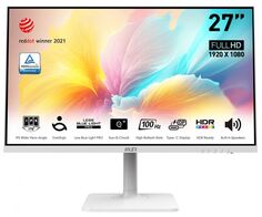 Монитор 27" MSI Modern MD2712PW 9S6-3PA49H-200 1920x1080, 16:9, IPS, 100Hz, 1ms, 1000:1, 300cd, 178гр/178гр, HDMI, USB-C, white