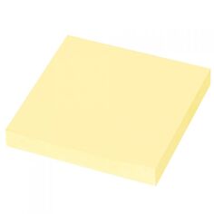Блок ЮНЛАНДИЯ 111347 самоклеящийся (стикеры), 76х76 мм, 100 листов, желтый