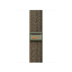 Ремешок Apple Nike Sport Loop 41mm, Нейлон, зеленая секвойя/оранжевый