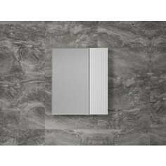 Зеркальный шкаф Style line Стокгольм 60х70 белый рифленый софт (4650134473315)