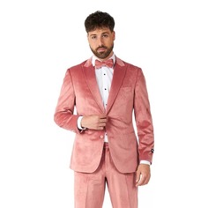 Мужской костюм приталенного кроя OppoSuits, розовый бархат
