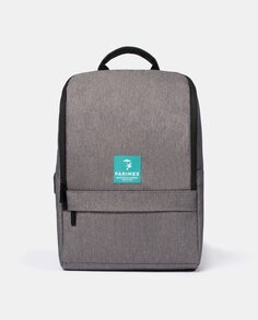 Небольшой водонепроницаемый рюкзак серого цвета с карманами и отделением для ноутбука Parimex Urban, серый