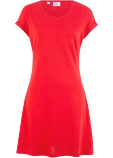 Платье-рубашка с короткими рукавами Bpc Bonprix Collection, красный