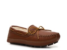 Тапочки из овчины Minnetonka Moose с подкладкой, коричневый