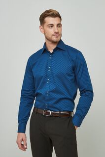 Фирменная укороченная рубашка Next, синий