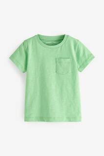 Однотонная футболка с короткими рукавами Next, зеленый