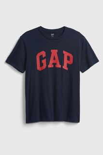 Футболка с круглым вырезом и логотипом Gap, синий