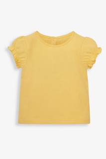 JoJo Maman Bébé Красивая футболка для девочек Jojo Maman Bébé, желтый