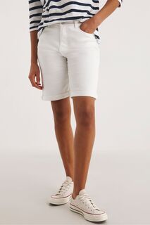 Белые шорты длиной до колена 24/7 Simply Be, белый