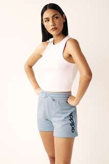 Sportswear Essentials Линейные шорты из французской махровой ткани adidas, синий