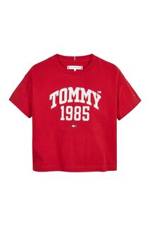 Красная университетская футболка Tommy Hilfiger, красный