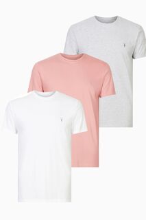 Набор из 3 футболок AllSaints Tonic с короткими рукавами и круглым вырезом включая розовую модель All Saints, розовый