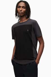 Черная футболка AllSaints Lobke с короткими рукавами и круглым вырезом All Saints, черный