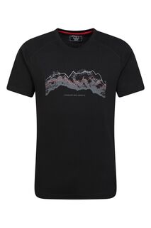 Легкая мужская футболка из 100% органического хлопка Mountain Warehouse, черный