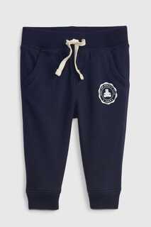 Спортивные брюки Brannan с логотипом в виде плюшевого мишки - Kids Gap, синий