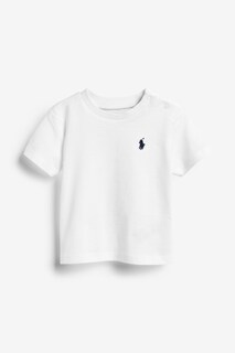 Футболка Baby Jersey с логотипом Polo Ralph Lauren, белый