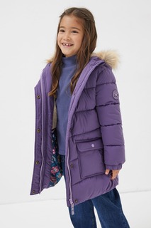 Утепленное пальто FatFace Lily удлиненного кроя Fat Face, фиолетовый