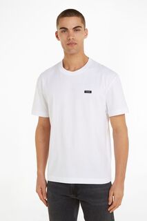 Футболка Comfort Fit свободного кроя с логотипом Calvin Klein, белый