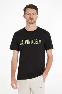 Черная футболка Intense Power Lounge с круглым вырезом Calvin Klein, черный