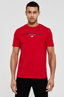 Красная спортивная футболка Tango U.S. Polo Assn, красный