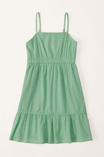 Летнее платье с вырезами Abercrombie &amp; Fitch, зеленый