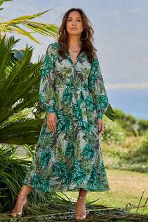 Платье-рубашка с тропическим цветочным принтом Myleene Klass