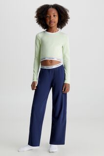 Зеленая хлопковая пижама Modern Calvin Klein, зеленый